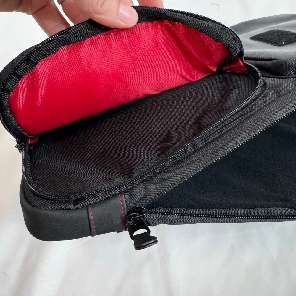 Black Laptop bag, multi pocket organizer, 15 inch padded travel case
